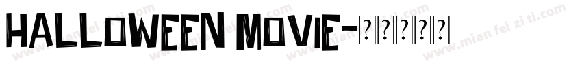 halloween movie字体转换